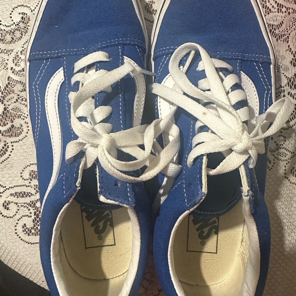 Vans Blue and White Sneakers